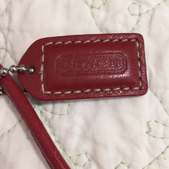 Red Coach wristlet - Picture 2 of 4